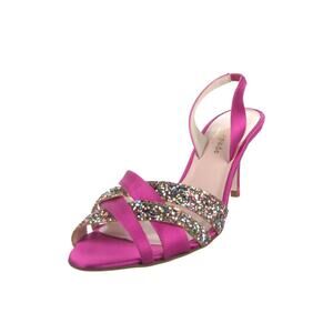 Kate Spade Pink Glitter Strappy Heels sz 6